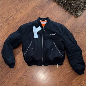 Off-White Classic Black Bomber Jacket